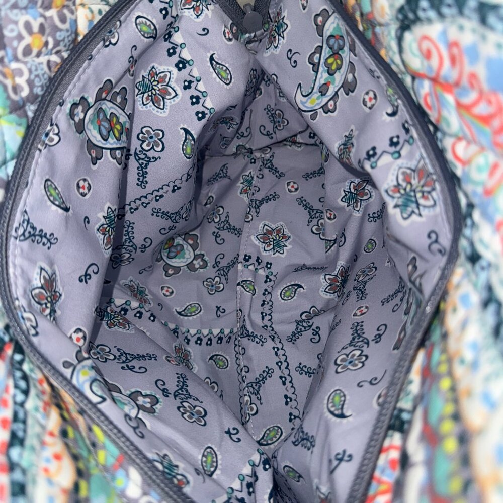 Vera Bradley Multi-Compartment Shoulder Bag in Citrus Paisley - Picture 10 of 11